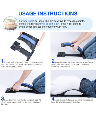 Moocoo Multi-Level Back Stretcher for Lower Back Pain Relief - Lumbar Support Spine Board for Herniated Disc, Sciatica, Scoliosis - Upper and Lower Back Muscle Pain Relief - Buy Online on GoSupps.com