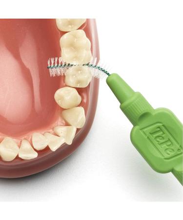 Green TePe Interdental Brushes 0.8 mm - 5 Packets of 8 (40 Brushes) by Tepe - Buy Online on GoSupps.com