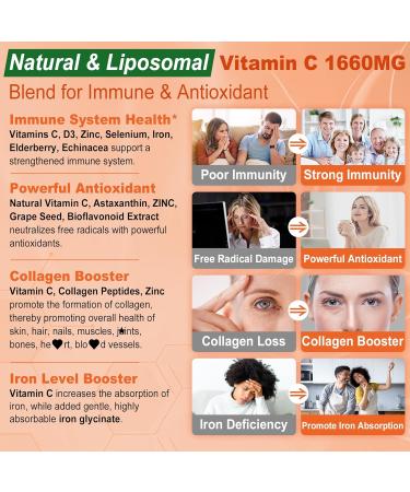 Liposomal Vitamin C 1000mg Filled Gummies for Adults & Kids 9+ NAD+ Supplement Gummies Sugar Free for Women & Men 2 Pack - Buy Online on GoSupps.com