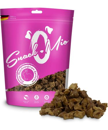 Snackomio Premium Dog Snack - Grain-Free Crispy Rabbit Meat Cubes (125g) - International Shipping Available - Buy Online on GoSupps.com
