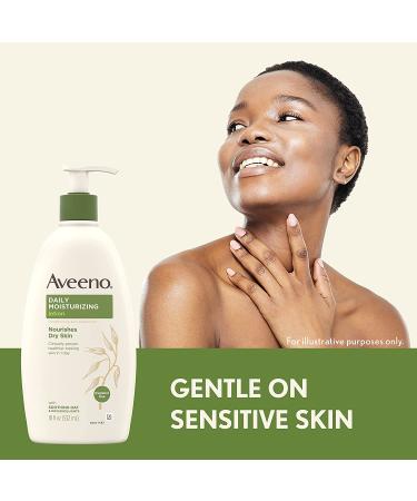 Aveeno Daily Moisturizing Lotion Fragrance Free 18 oz - Hydrating Skin Care - Buy Online on GoSupps.com