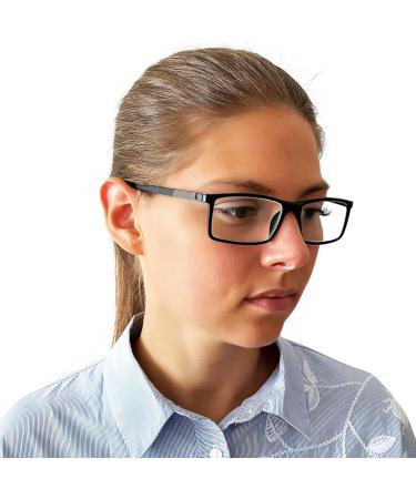 Buy Mini Anti-Blue Light Glasses Set | Stylish Rectangular Frames for Men & Women | Light & Protective 2.0 Diopters - Buy Online on GoSupps.com