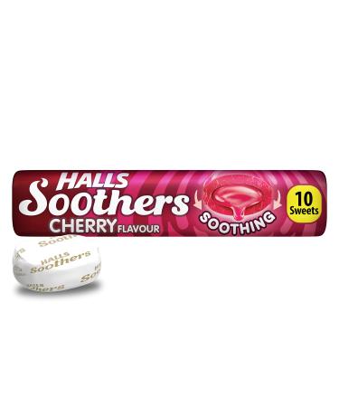 Halls Soothers Cherry Flavour 10s - 45g (Pack of 10)