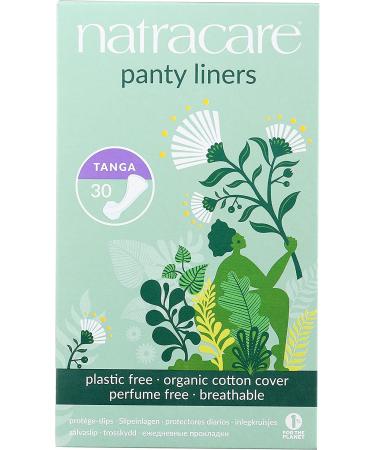 Natracare Organic Cotton Thong Panty Liners - 30 Pack | Eco-Certified Cellulose Pulp & Plant Starch | Natural & Biodegradable - Buy Online on GoSupps.com