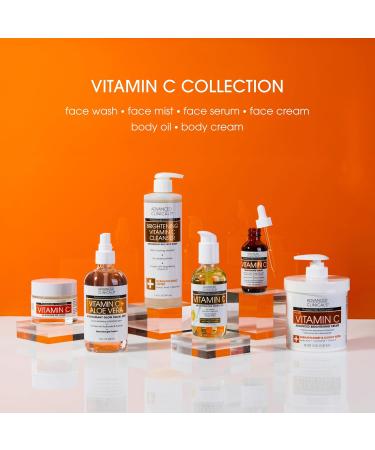 Advanced Clinicals Vitamin C Hydrating Face Gel Cream + Vitamin C Hydrating Facial Cleanser Bundle - Buy Online on GoSupps.com