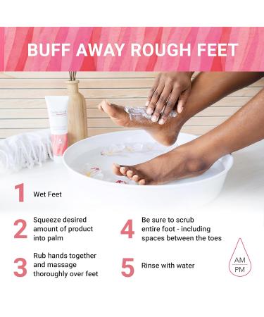 Scrub-A-Dub Cooling Foot Scrub - Exfoliate & Refresh Dry Skin Vitamin E & Apple Cider 4oz (Pack of 2 - Buy Online on GoSupps.com
