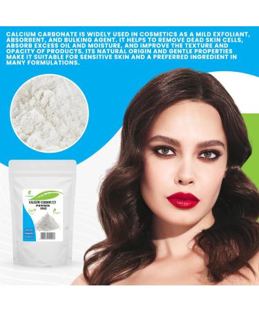 CALCIUM CARBONATE Powder - 100 Gr - used in mineral makeup formulations and as a mild abrasive for oral care products. - Buy Online on GoSupps.com
