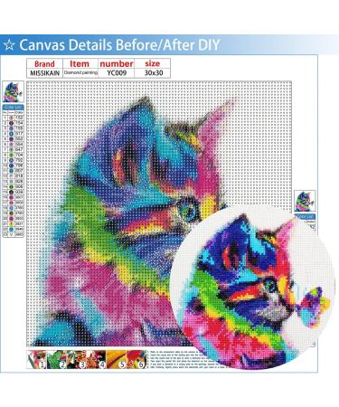 MISSIKAIN Diamond Painting Cat Butterfly  DIY 5D Animal Diamond Art Painting Kits for Adults Kids Beginners  12x12 inch  Ideal Gifts for Family and Friends C01 - CAT BUTTERFLY - Buy Online on GoSupps.com
