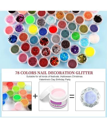 Beginner Acrylic Nail Kit with Glitters, Decoration Powders, Manicure Tools - Coscelia DIY Professional Nail Art Set - Buy Online on GoSupps.com