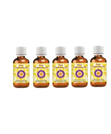 d ve herbes Pure Calendula Oil (Calendula officinalis) (Pack of Five) 100ml X 5 (16.9 oz) 3.38 Fl Oz (Pack of 5)