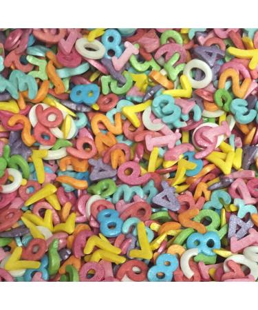 NUMBERS Sprinkles 1443 edible sugar cake decorations 50g