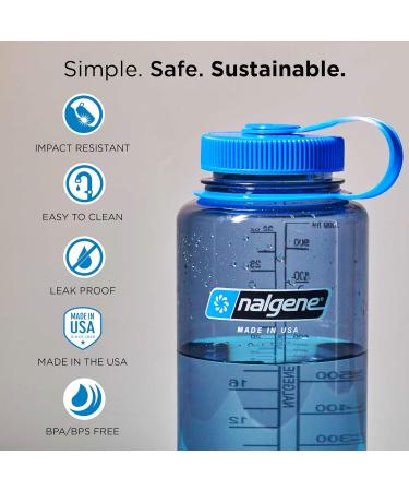 Nalgene WH Sustain Drinking Bottles - Clear 1L | Eco-Friendly Durable International Shipping Available - Buy Online on GoSupps.com