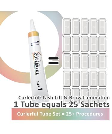 Amber Lash Curlerful - Eyelash Lift & Brow Lamination Tube Set | Professional Lash & Brow Perm 20ml Each - Buy Online on GoSupps.com