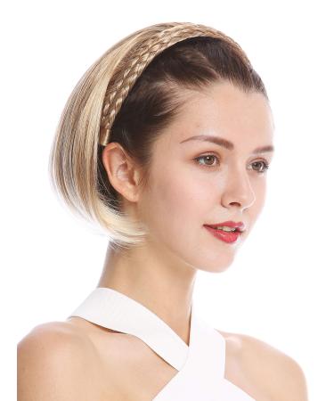 Wig Me Up-90606-27T613 Half wig hair part Noble braided hair ripe brief shoulder long smooth blonde blond blond (27t613) 30 cm (1 Pack)