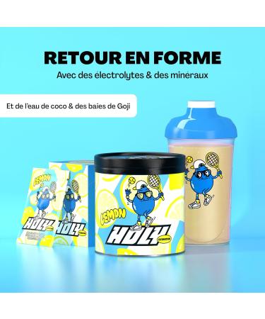 HOLY Hydration Citron Poudre lectrolytes Sans Sucre | 50 Portions | Boisson Hydratation Sport avec Min raux Eau de Coco & Vitamines | V gan Ar mes Naturels (350g) - Buy Online on GoSupps.com