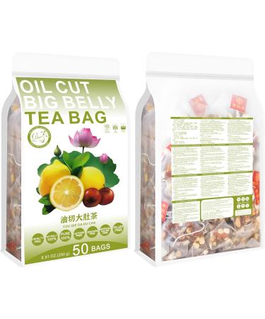 100% Pure Natural Herbal Tea Oil Cut Big Belly Tea Bag 250g/8.81oz (5g*50bags) Cassia gros ventre coup l'huile corce d'orange aub pine feuille de lotus citron sans caf ine - Buy Online on GoSupps.com