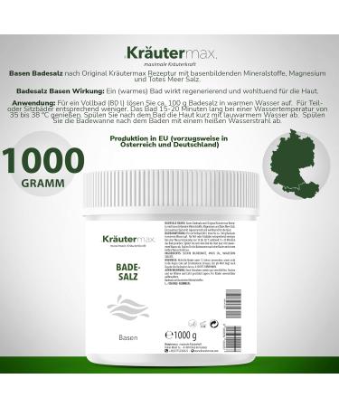 Premium Acid Base Bath Salts | Magnesium & Alkaline Dead Sea Bath Salt - 1000g - Buy Online on GoSupps.com