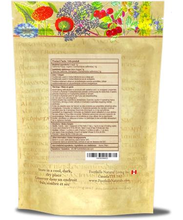 Foothills Naturals California Poppy Cut Herb Organic - 250g Sleep Aid 250 Servings - Buy Online on GoSupps.com