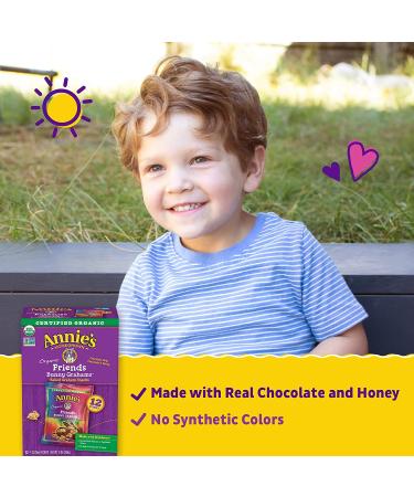 Annie's Organic Bunny Graham Snacks Chocolate Chip & Honey - 12 Packets (Pack of 4) - Buy Online on GoSupps.com