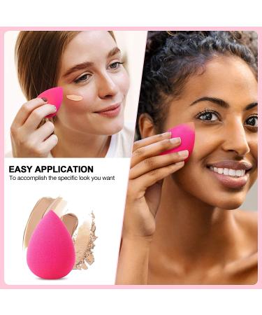 Hygea Beauty Makeup Sponge Set of 5 - Non Latex Teardrop Blending Sponges for Cream, Powder, and Liquid Makeup - Multicolor - Buy Online on GoSupps.com