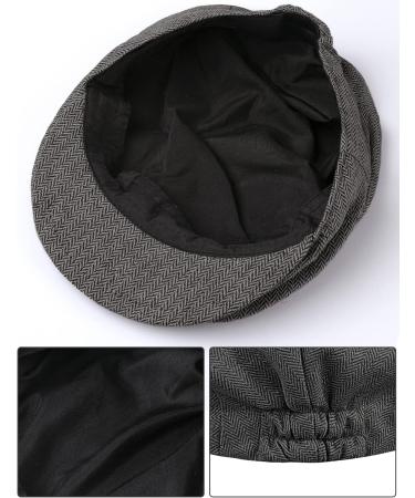 Mint Green Baby Boys Flat Cap | Gentleman Herringbone Tweed Newsboy Baker Boy Hat | Size 3-6 Months | Black - Buy Online on GoSupps.com