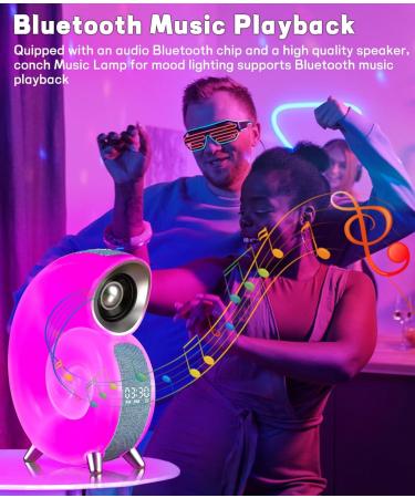 Bestyijo Daylight Alarm Clock | Sunrise Sunset Simulation Bluetooth Audio 8 White Noise Options & 4 Alarms - Perfect Bedside Lamp for Relaxed Mornings - Buy Online on GoSupps.com