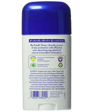 Kiss My Face Active Life Deodorant Cucumber Green Tea 2.48 oz (Pack of 6) - Buy Online on GoSupps.com
