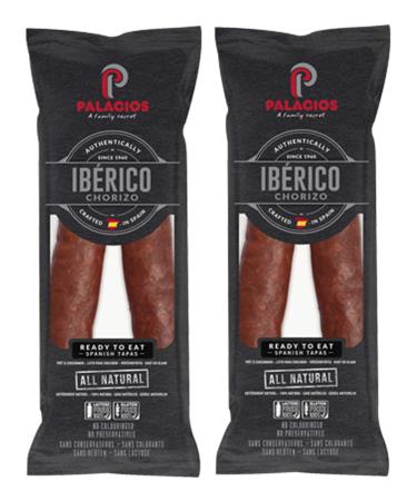 Chorizo Iberico Mild by Palacios 7.9 oz Pack of 2 7.9 Ounce (Pack of 2)