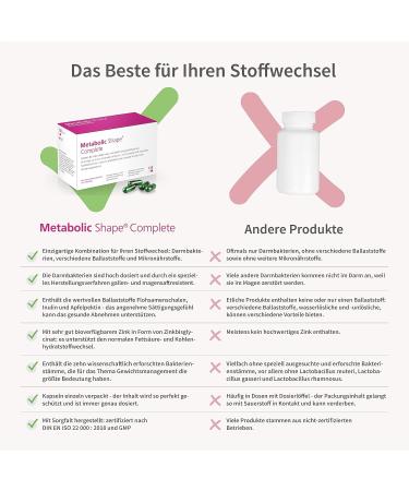 Metabolic Shape Complete - Effective Weight Loss Solution | Vegan & Lab-Tested for Gut Health - Buy Online on GoSupps.com