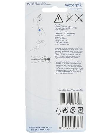 Waterpik Orthodontic Tips Pro OD-100E 2 pk (Pack of 3) - Triple Pack Special - Buy Online on GoSupps.com
