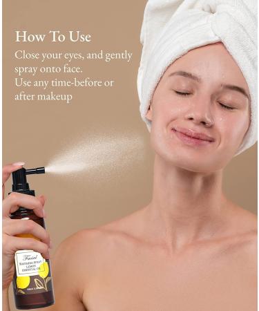 Organic Lemon Essential Oil Facial Moisture Mist - Hydrating Spray for Dry & Damaged Skin Hair Face & Body - Brightening Treatment - Buy Online on GoSupps.com