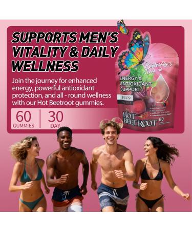 BUTTERFLY'S TEAR Organic Beet Root Gummies 1500mg Beet Root Powder Supports Healthy Circulation & Vitality Non-GMO Plant-Based Gummies (60 Count (Pack of 1) Superfood Beets) Superfood Beets 60 Count (Pack of 1) - Buy Online on GoSupps.com