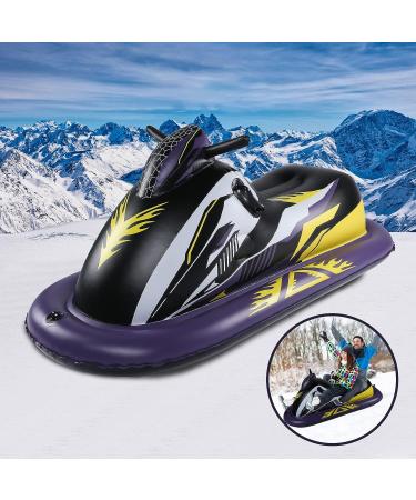 OBABA Snow Tube Inflatable Sled for Kids & Adults - Heavy Duty Large Snow Tubes for Outdoor Sledding | Holiday Christmas Fun - Buy Online on GoSupps.com