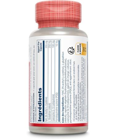 Solaray PQQ COQ-10 + NAC and L-Glutathione Reduced | Anti-Aging | 30 Vegetable Capsules - Buy Online on GoSupps.com