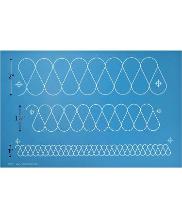 Ribbon Candy Border Stencil for Free Motion Quilting - Full Line Stencil (30733) - Buy Online on GoSupps.com