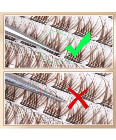 Brown Eyelash Clusters | Natural Wispy Lash Extensions 120Pcs | ALICROWN A- Dark Brown DIY Individual Lashes - Buy Online on GoSupps.com