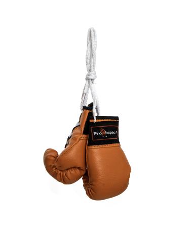 Pro Impact Mini Boxing Gloves - Miniature Punching Gloves - Holiday Christmas Ornament - Hanging Decoration or Souvenir Display - for Home & Car Use - 1 Pair Orange