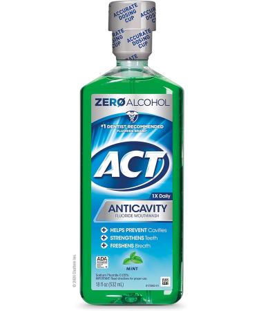 ACT Kids Pineapple Punch Fluoride Rinse 16.9 fl. oz. & ACT Mint Fluoride Mouthwash 18 fl. oz. Bundle with Accurate Dosing Cups - Buy Online on GoSupps.com