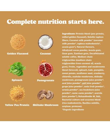 Good Protein Vegan Plant-based Protein Powder 100% Natural Non-GMO Dairy-free Gluten-free Soy-free No Added Sugar and Nothing Artificial. Mocha All-in-One Shake 440 grams Mocha 440 g - Buy Online on GoSupps.com