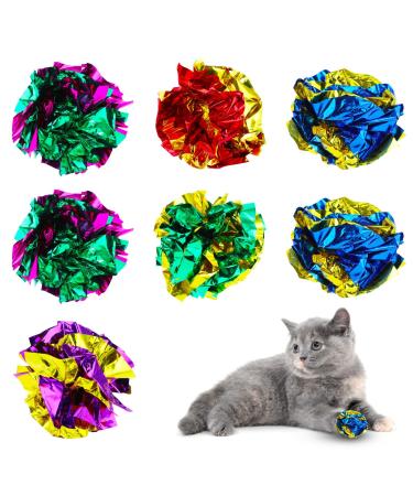 Prasacco 20 pieces of crackling ball for cats colorful cat toy balls 5 colors cat crinkle ball with noise kitten interactive ball toys (5.5 cm) - Buy Online on GoSupps.com