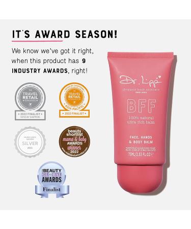 DR. LIPP BFF Balm - 100% Natural Moisturizer for Face Body & Hands | Long-Lasting Hydration (75 ml) - Buy Internationally - Buy Online on GoSupps.com