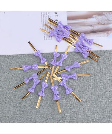 NUOBESTY 20pcs Metallic Ties Bag Sealers Ties Satin Tie Packing Ribbon Packaging Tape Cable Tie A Little Bit Purple Medium - Buy Online on GoSupps.com