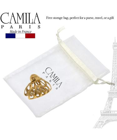 Camila Paris CP3052 French Octopus Hair Clip - Large Claw Clip for Thick & Long Hair, No-Slip Grip - Gold, Made in France - Buy Online on GoSupps.com