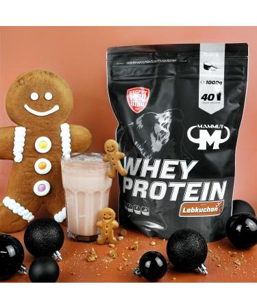 Mammut Nutrition Whey Protein Shake - Lebkuchen Flavor 1000g | High-Quality Protein Supplement for Optimal Performance - Buy Online on GoSupps.com