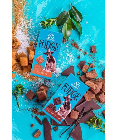 Skriveru Fudge with Dark Belgian Chocolate 120g x6 | Handmade Gourmet Fudge Sweets - Premium Quality Ingredients - Buy Online on GoSupps.com