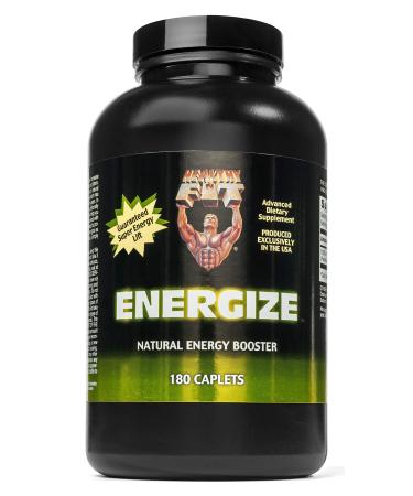 Healthy N Fit ENERGIZE 180 Tablets: Natural Guarana Herb - Supports Super Energy Enhanced Mood and Cognitive Function. From America s #1 Brand in Supplement Technology and Purity.
