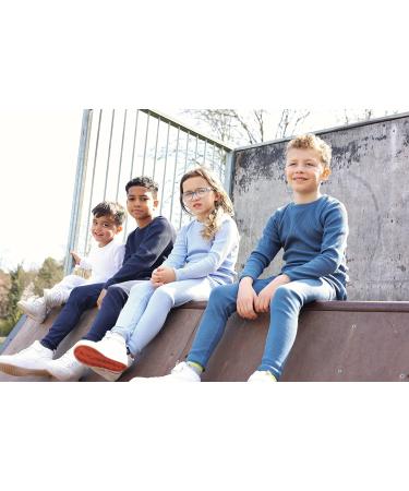 DreamBuy Ribbed Pyjama/Tracksuit/Loungewear Unisex Kids | 20 Colours | Boys Girls Baby Clothes Pyjamas | Women Men | 7-8 Years | Blue - Buy Online on GoSupps.com