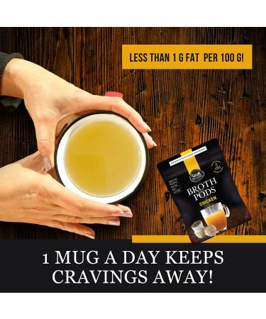 Organic Chicken Bone Broth Pods 100% Freeze Dried, 67 Oz, Rich in Collagen Protein | No Added Flavors, Preservatives, Allergens, Sodium | Perfect for Fasting, Keto, Low Carb Diets - Buy Online on GoSupps.com
