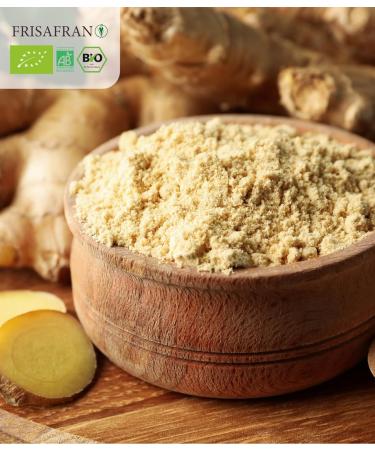 FRISAFRAN | Gingembre Bio en poudre 40g | pice | Alimentation naturelle | moulu | Assaisonnement | v g talien | sans additifs | saveur et ar me | Gingembre naturel | gingembre-moulu Gingembre 40g - Buy Online on GoSupps.com