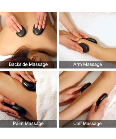 Master Massage Hot Stone Set - 18 Premium Massage Stones in Decorative Bamboo Box for Relaxation & Therapy - Buy Online on GoSupps.com